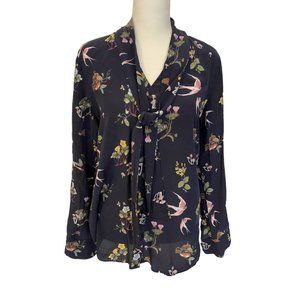 Ann Taylor Silk Blouse with Ties